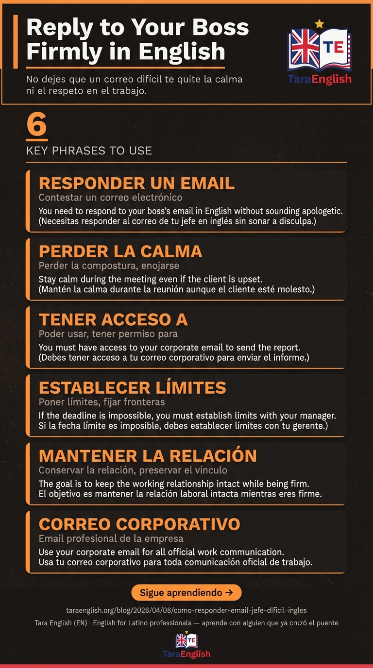 Infographic: Reply to Your Boss Firmly in English