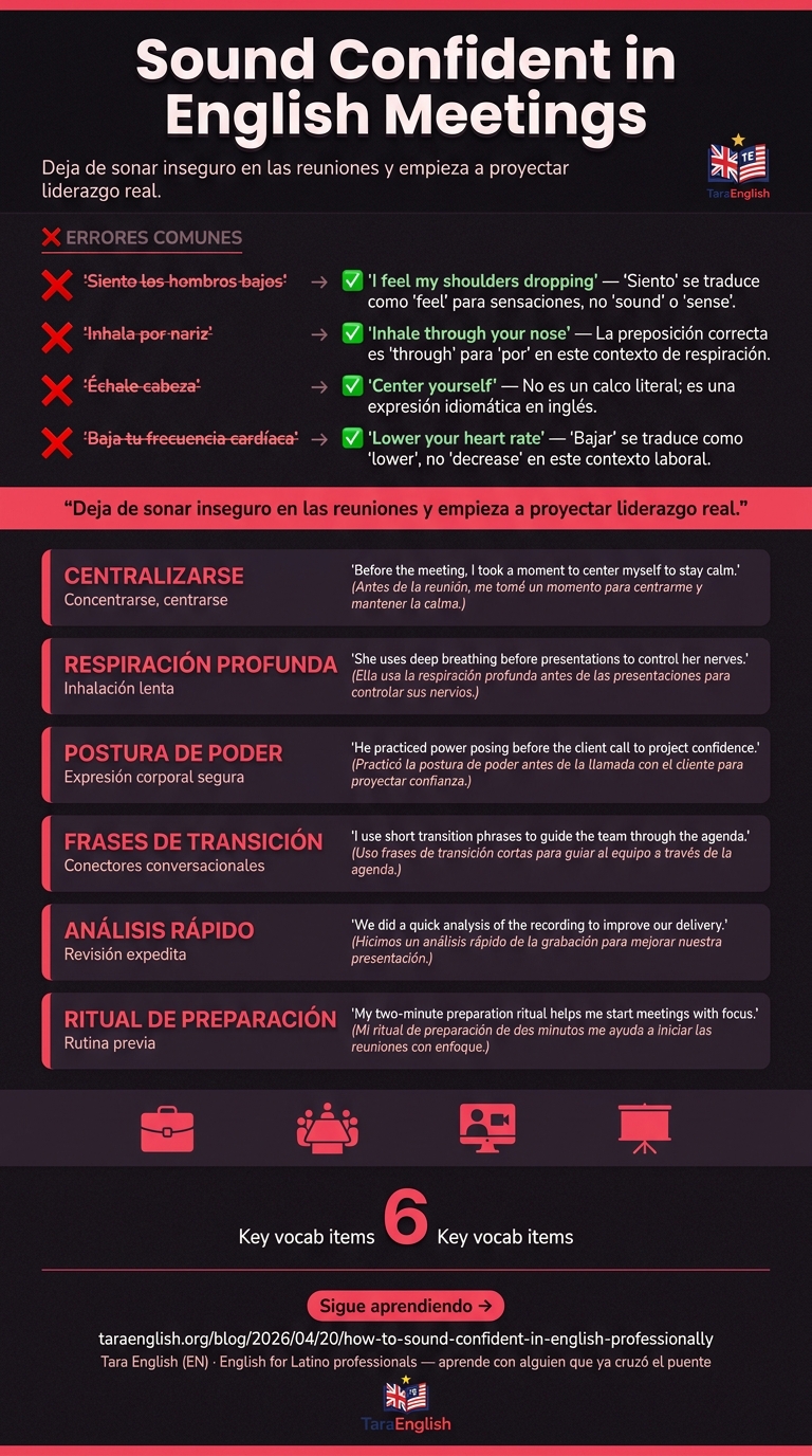 Infographic: Sound Confident in English Meetings