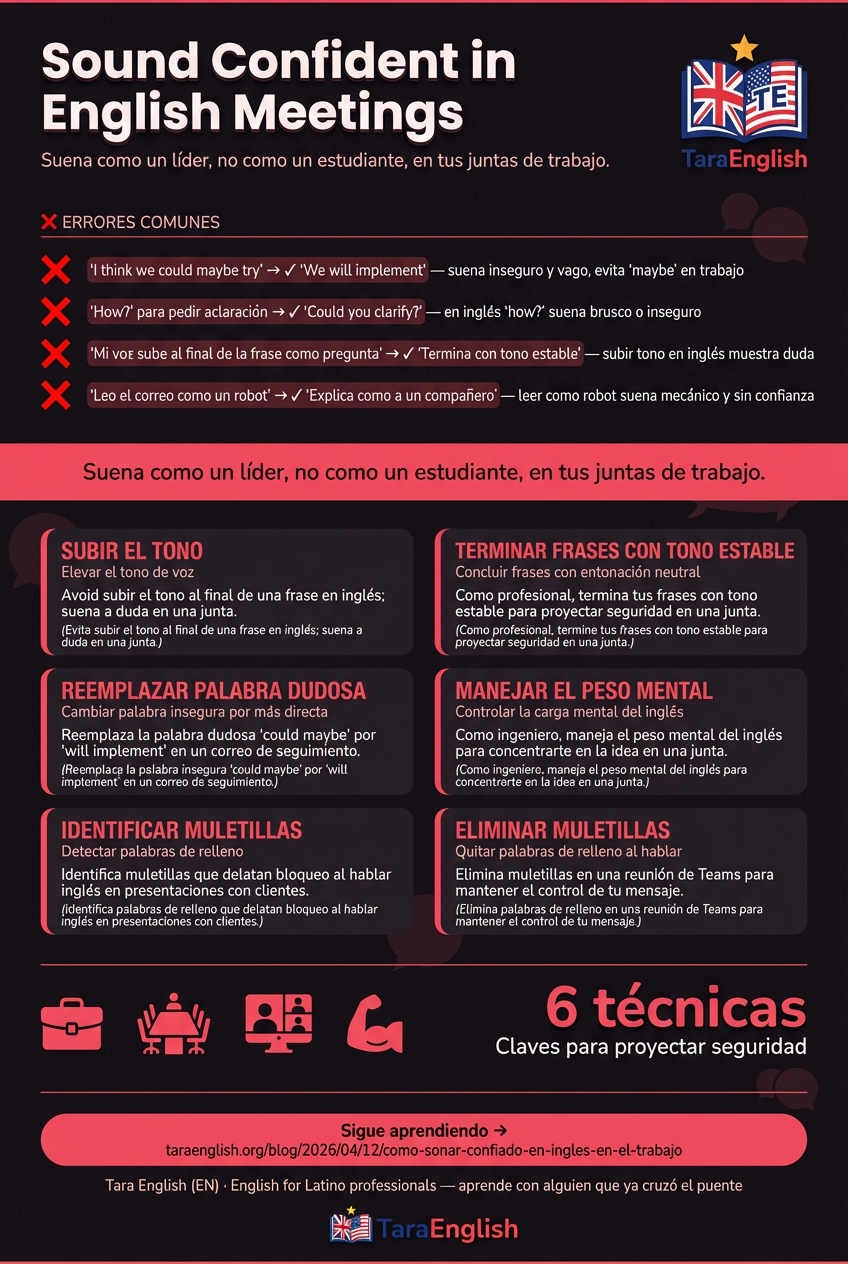 Infographic: Sound Confident in English Meetings